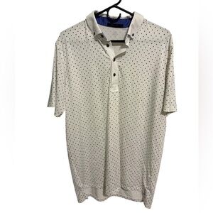 Greyson Cream Polo with Black Dots